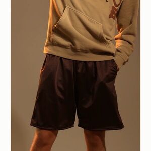 Women's Athletic Mesh Shorts in Black